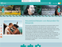 Tablet Screenshot of erlebe-neuseeland.de